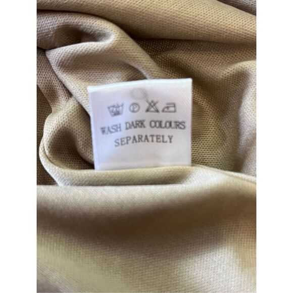 Miss Ord Mocha Sequin Velvet Square Neck Sleeveless Maxi Formal Dress Sz M - Picture 8 of 9